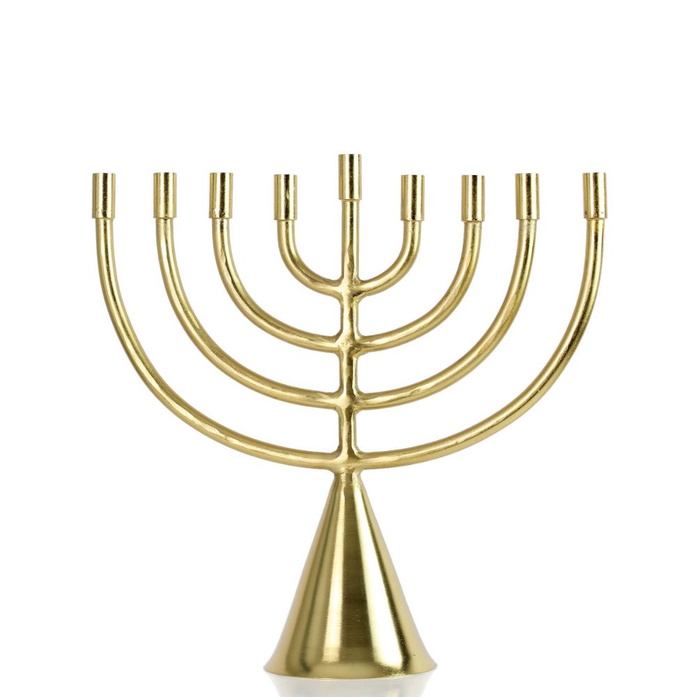 Menorah, Brass Coated Iron