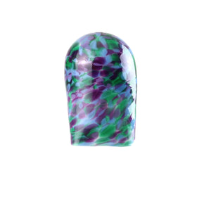 Breaking Glass and Pouch, Cool Colors, Hand-Blown Glass