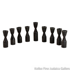 Menorah, Modular Pipe Design, Wrought Iron