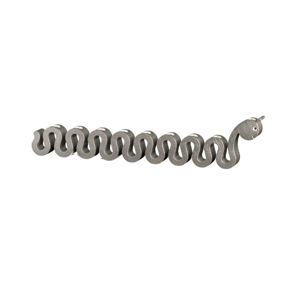 Menorah, Loch Ness Design, Silver Anodized Aluminum