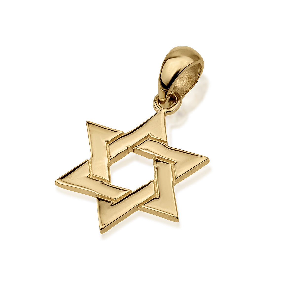 Pendant, Star, Woven Design, 14K Gold