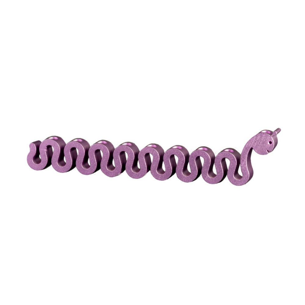 Menorah, Loch Ness Design, Purple Anodized Aluminum
