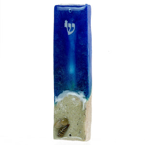 Mezuzah, At The Ocean's Edge, Epoxy with Sand and Shells