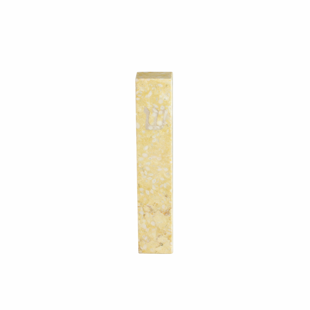 Mezuzah, Quartz, Golden Beige, 5"
