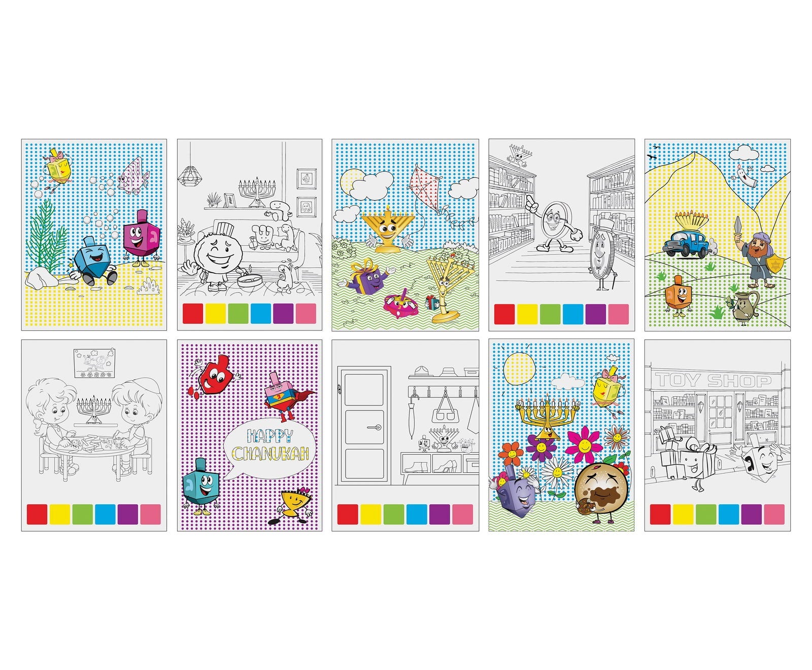 Magic Paint Book for Chanukah