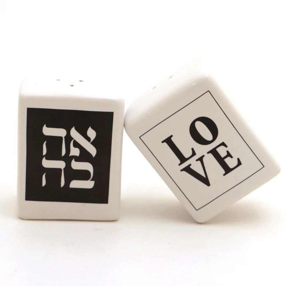 Salt and Pepper Shakers, Love in Hebrew and English