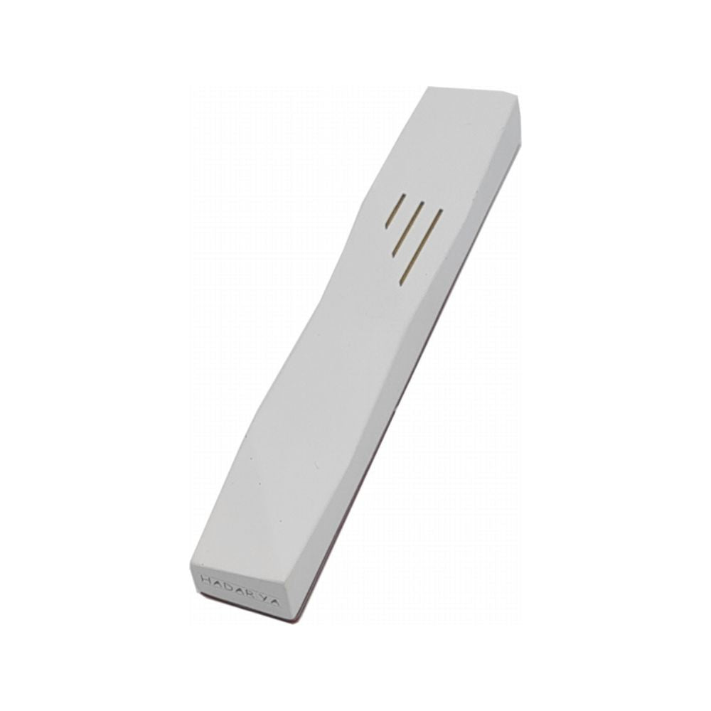 Mezuzah, Origami Design, White Concrete Stone