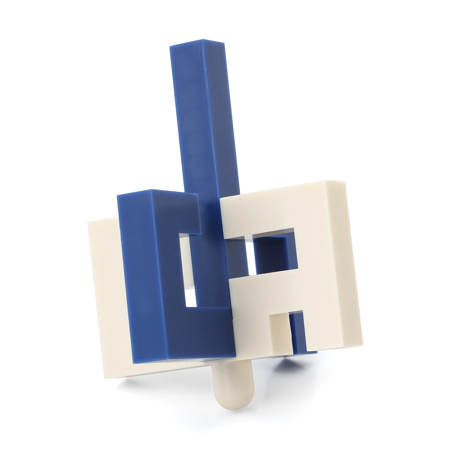 Dreidel, Pop Up Design, Blue and White Hebrew Letters