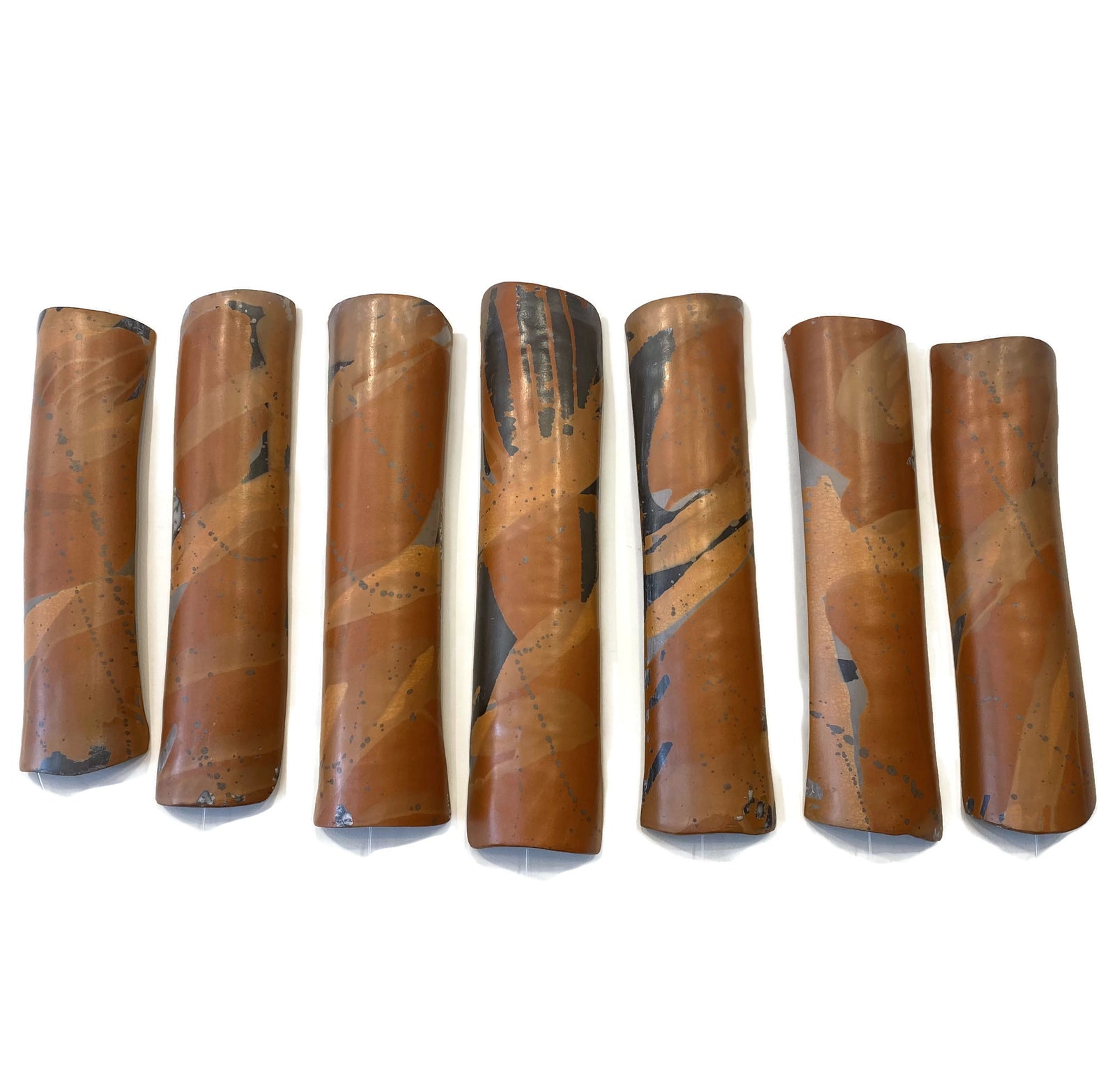 Wall Panels, Made from Terra Sigillata, Set of Seven, Splash