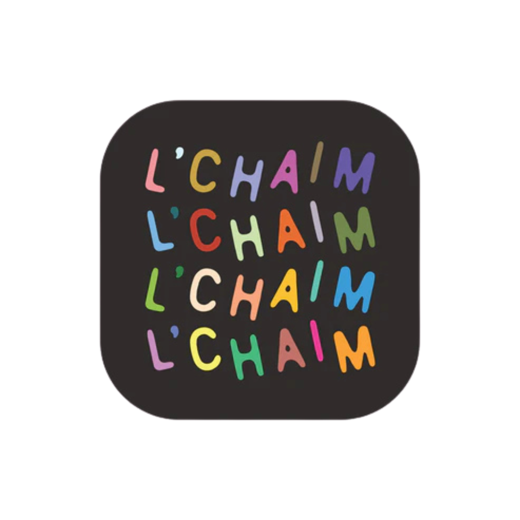 Coasters, L'chaim Design, Set of 8