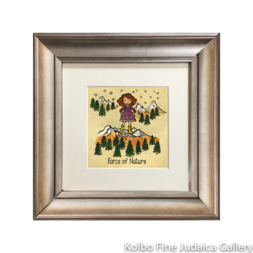 Force of Nature, Mini, Hand-Painted, Framed