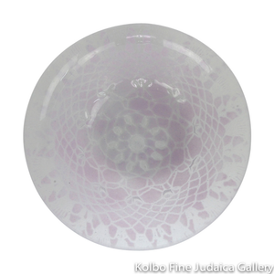 Serving Dish, Glass with Assorted Lavender Patterns, Medium