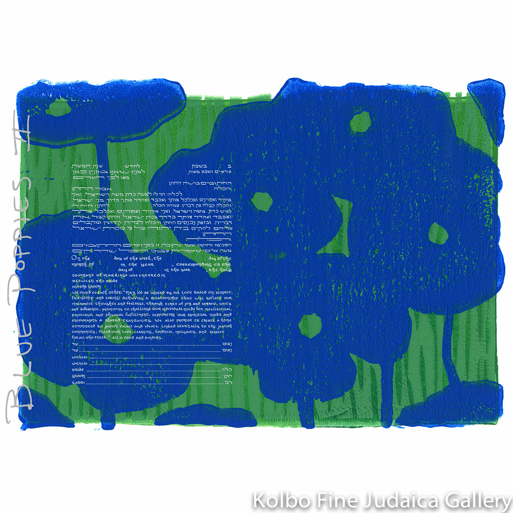 Blue Poppies II Ketubah