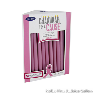 Chanukah Candles, Pink, With Proceeds Going to Sharsheret