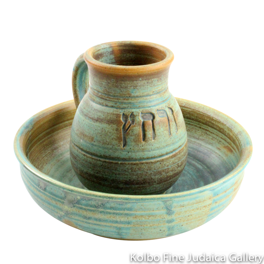 Urchatz Set, Ceramic with Patina Glaze
