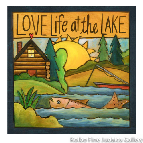 Wall Plaque, Gone Fishin', 6" x 6"