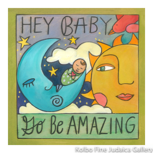 Wall Plaque, Welcome To The World, 6" x 6"