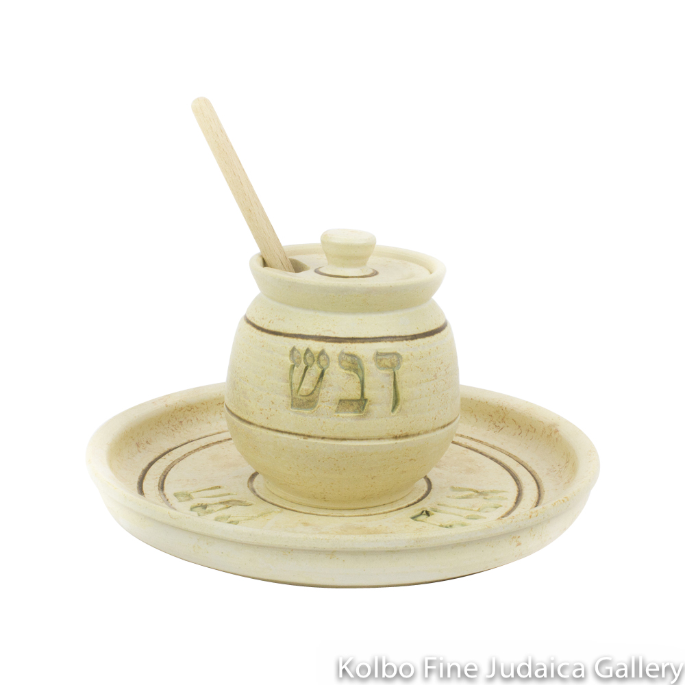 Honey and Apple Set, Ceramic with Matte Glaze