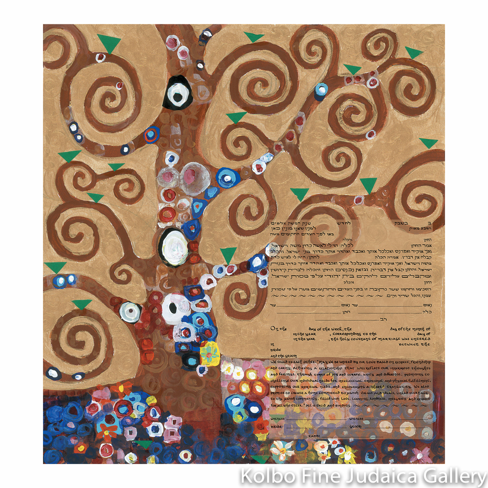 Homage to Klimt: Tree of Life Ketubah