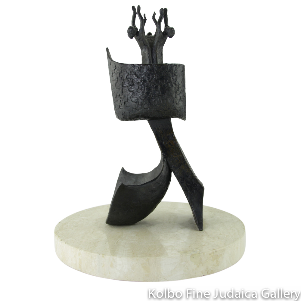 Gimel, Sculpture on Marble Base, 7’’, Limited Edition of 12 Pieces