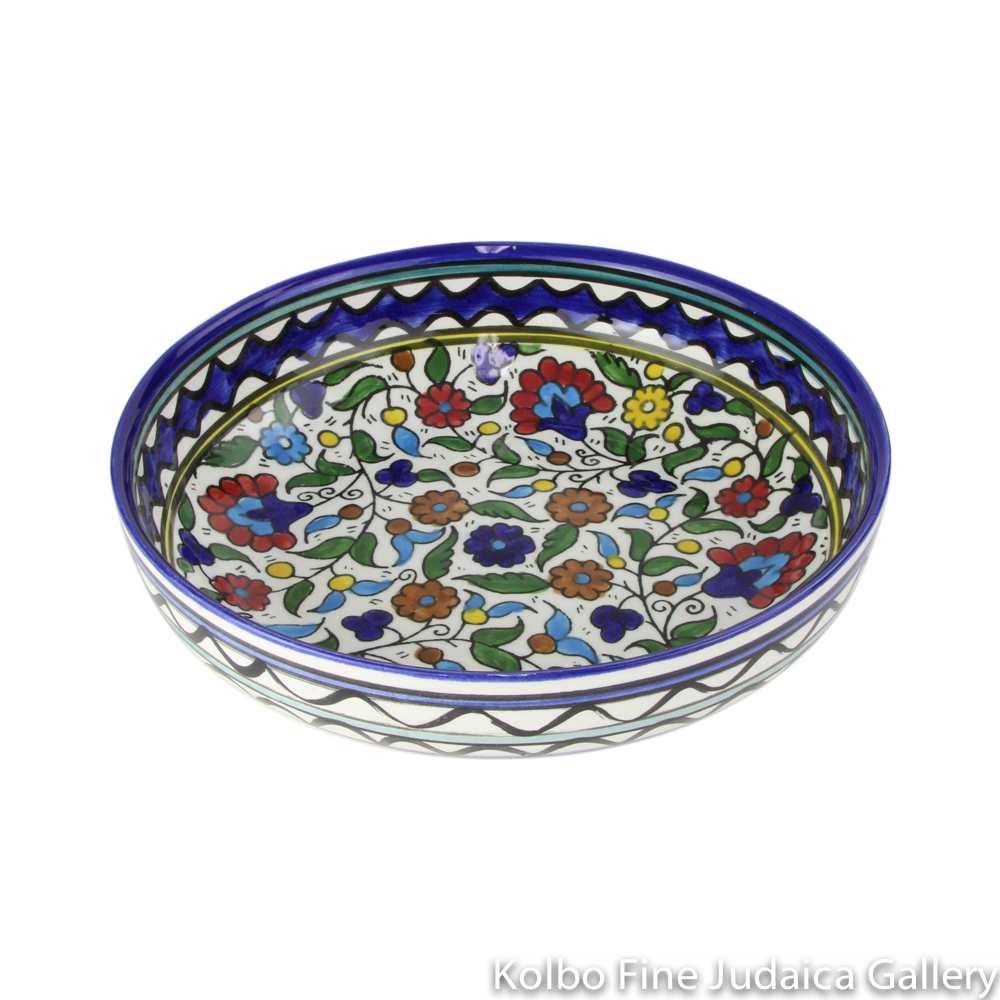 Serving Bowl, Armenian Style Pottery, Hand-Painted