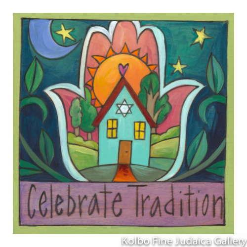 Wall Plaque, Shalom Home, 6" x 6"