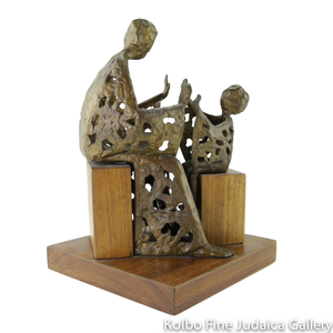 Pat-A-Cake, Bronze Sculpture on Wooden Base, 12’’, Limited Edition of 12 Pieces