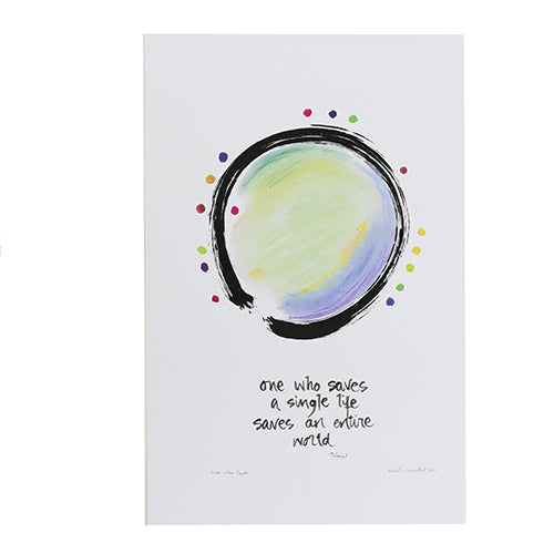 One Who Saves A Single Life, Lithograph, 11x17, Unframed