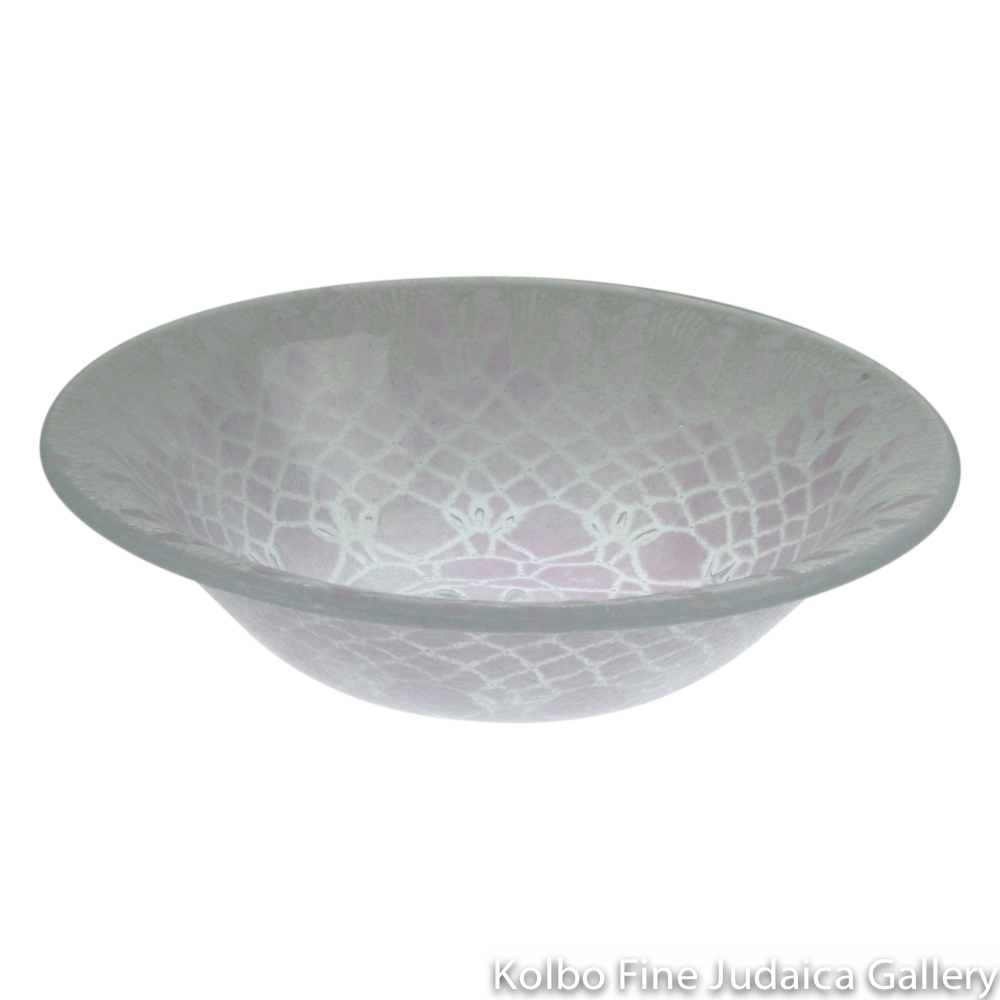 Serving Dish, Glass with Assorted Lavender Patterns, Medium