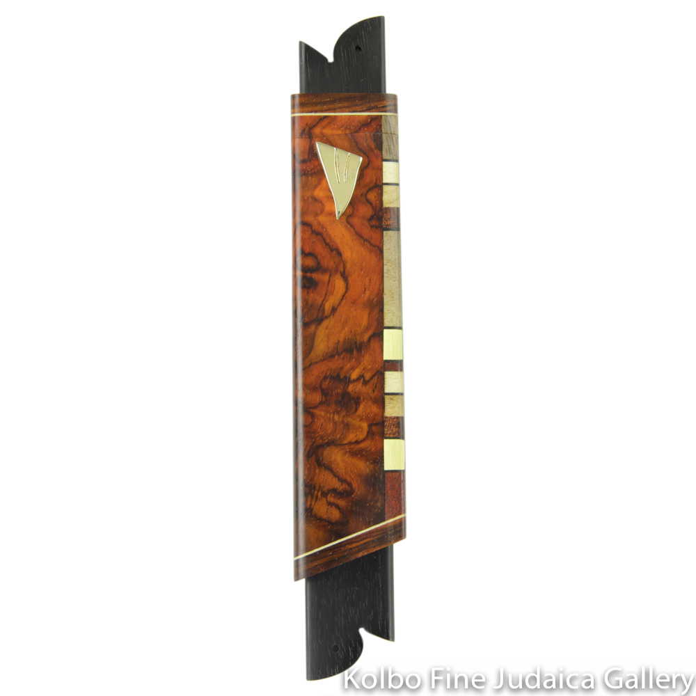 Mezuzah, Cocobolo with Side Inlay