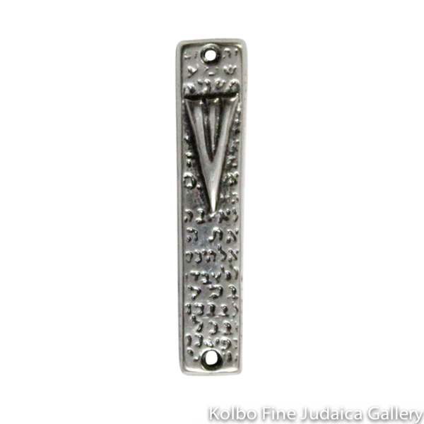 Mezuzah, Antique Pewter with Shin and Shema, Small and Narrow - Kolbo ...