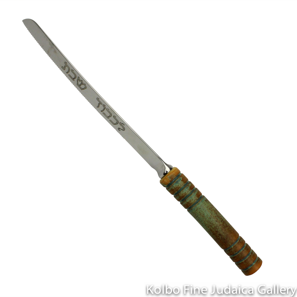 Challah Knife, Ceramic with Patina Glaze