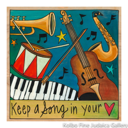 Wall Plaque, Song In Your Heart, 9" x 9"