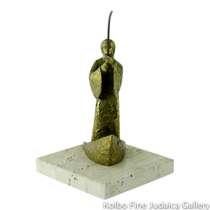 Fisherman, Bronze Sculpture on Marble Base, 7’’, Limited Edition of 18 Pieces