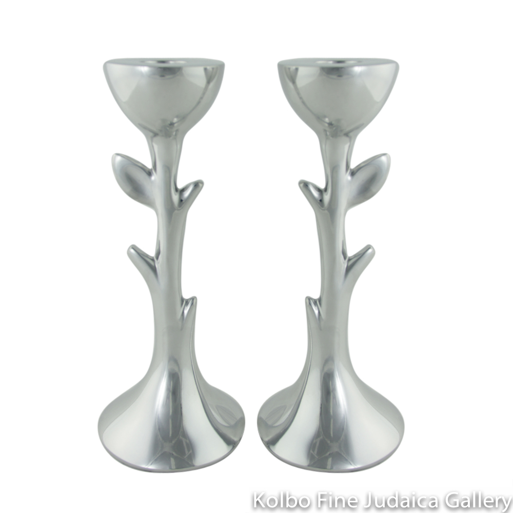 Candlesticks, Tree of Life Design, Nambé Metal Alloy