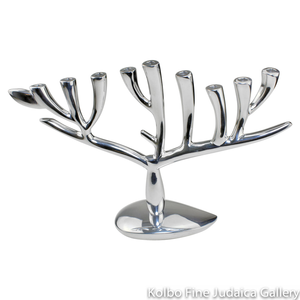 Menorah, Tree of Life Design, Nambé Metal Alloy