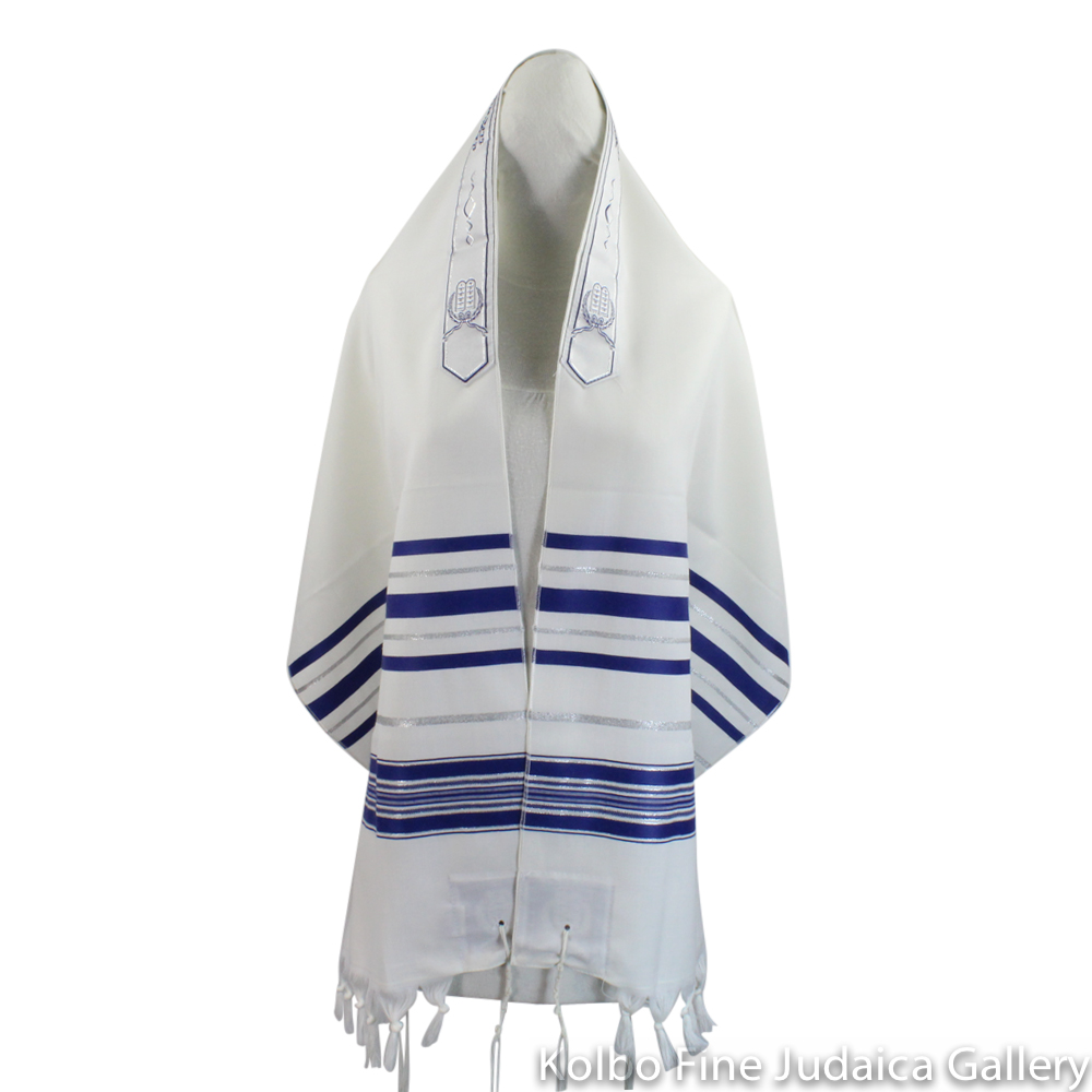 Tallit, Wool with Lurex - Kolbo Fine Judaica Gallery