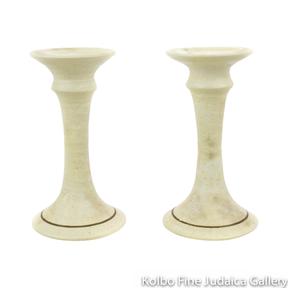Candlesticks, Ceramic with Matte Glaze