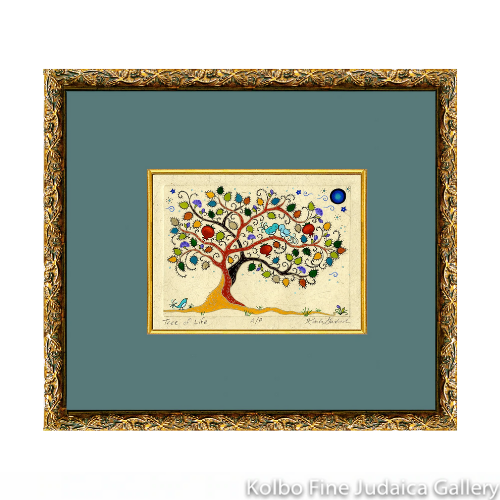 Tree of Life Painting, Small Horizontal, Framed