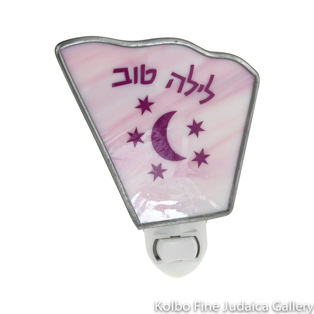 Nightlight, Lilah Tov Design in Pink Glass