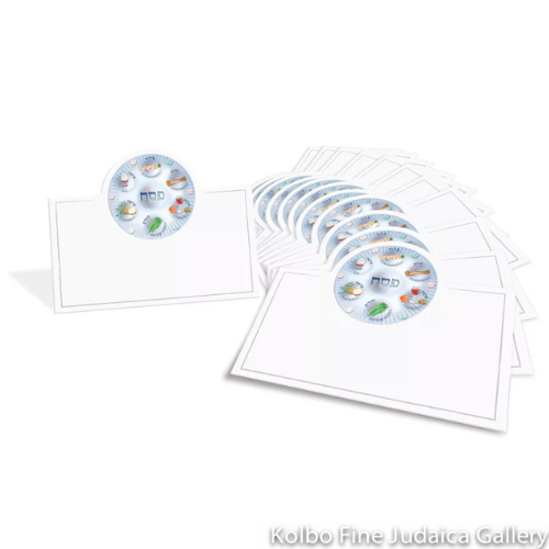 Place Cards For Passover, Seder Plate Design, Pack of 12