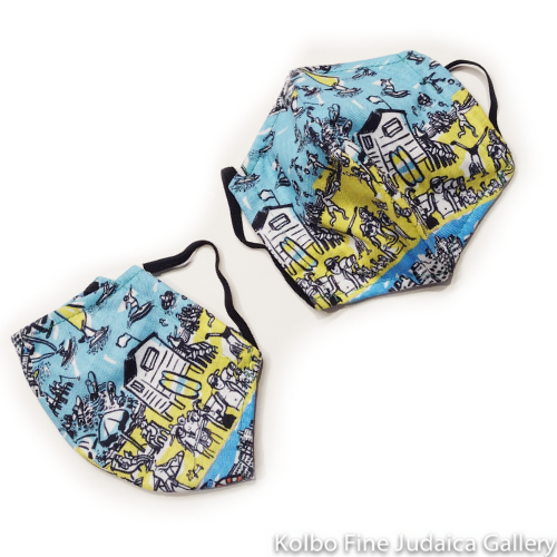 Mask, Tel Aviv Coast, Kid-Sized, Handmade