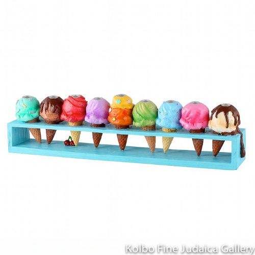 Menorah, Ice Cream Cones, Poly Resin