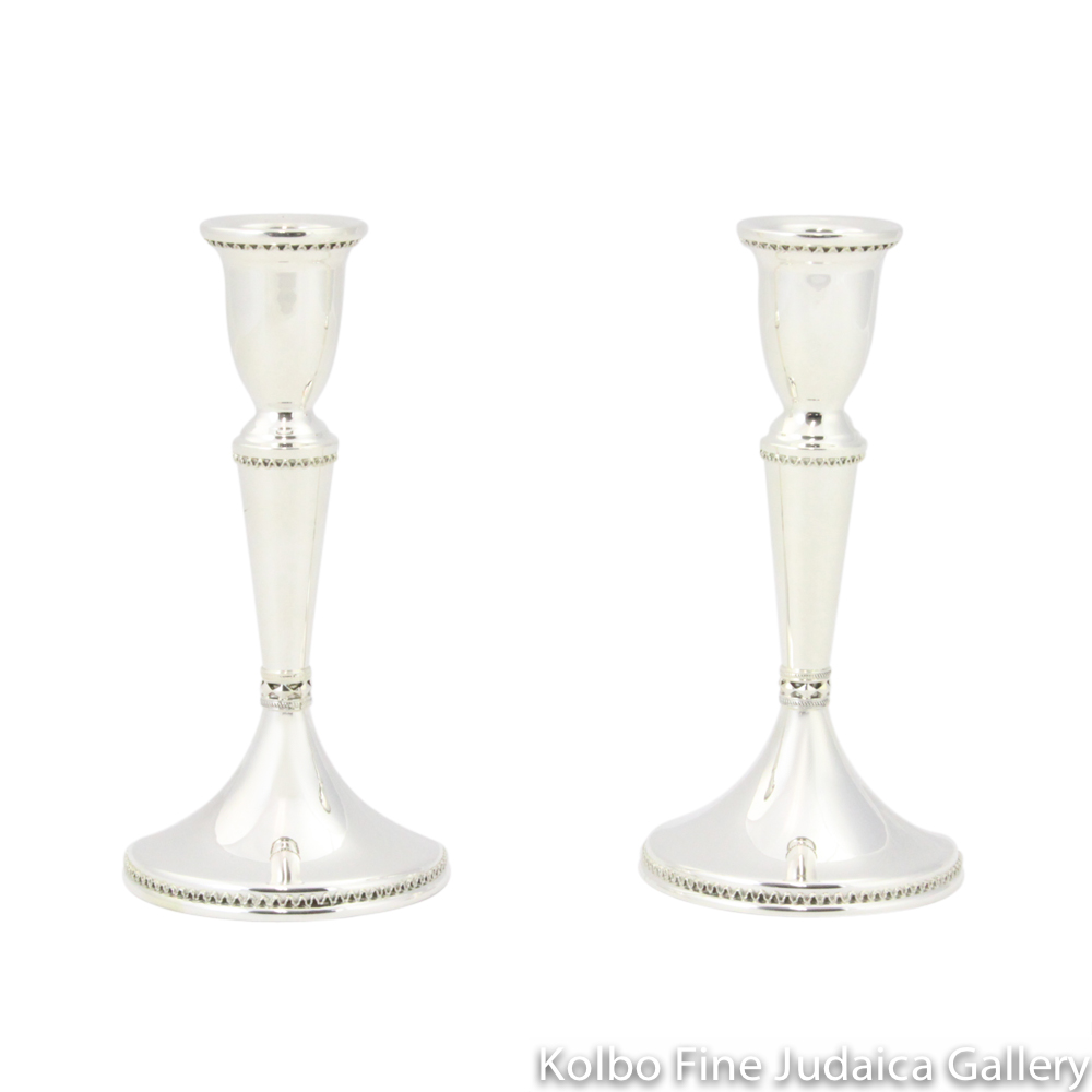 Candlesticks, Simple Design with Filigree Detail