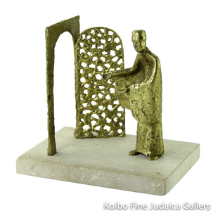 Welcome to the Old City, Bronze Sculpture on Marble Base, 7’’, Limited Edition of 18 Pieces
