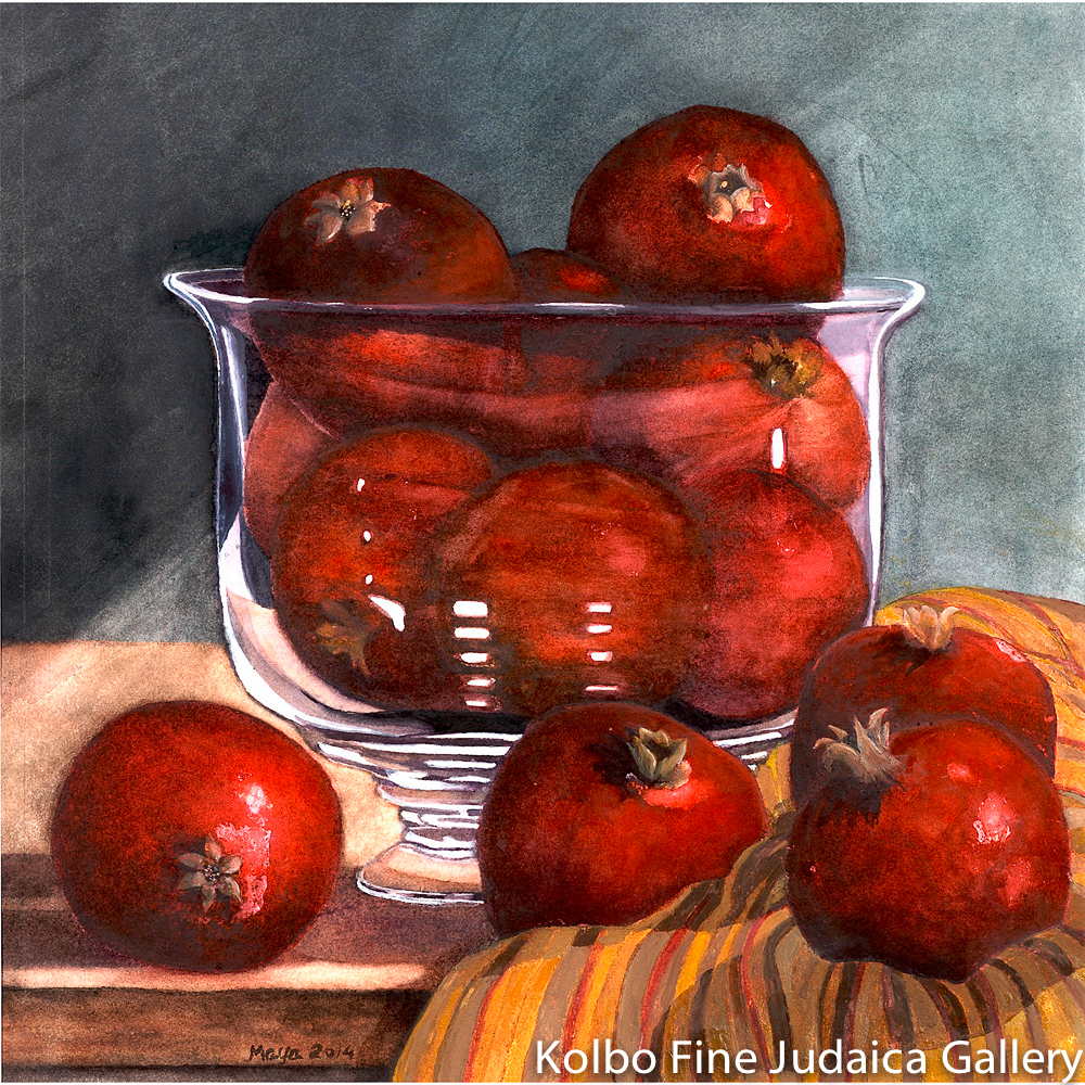 Bountiful Pomegranates, Limited Edition Giclée Print, Framed