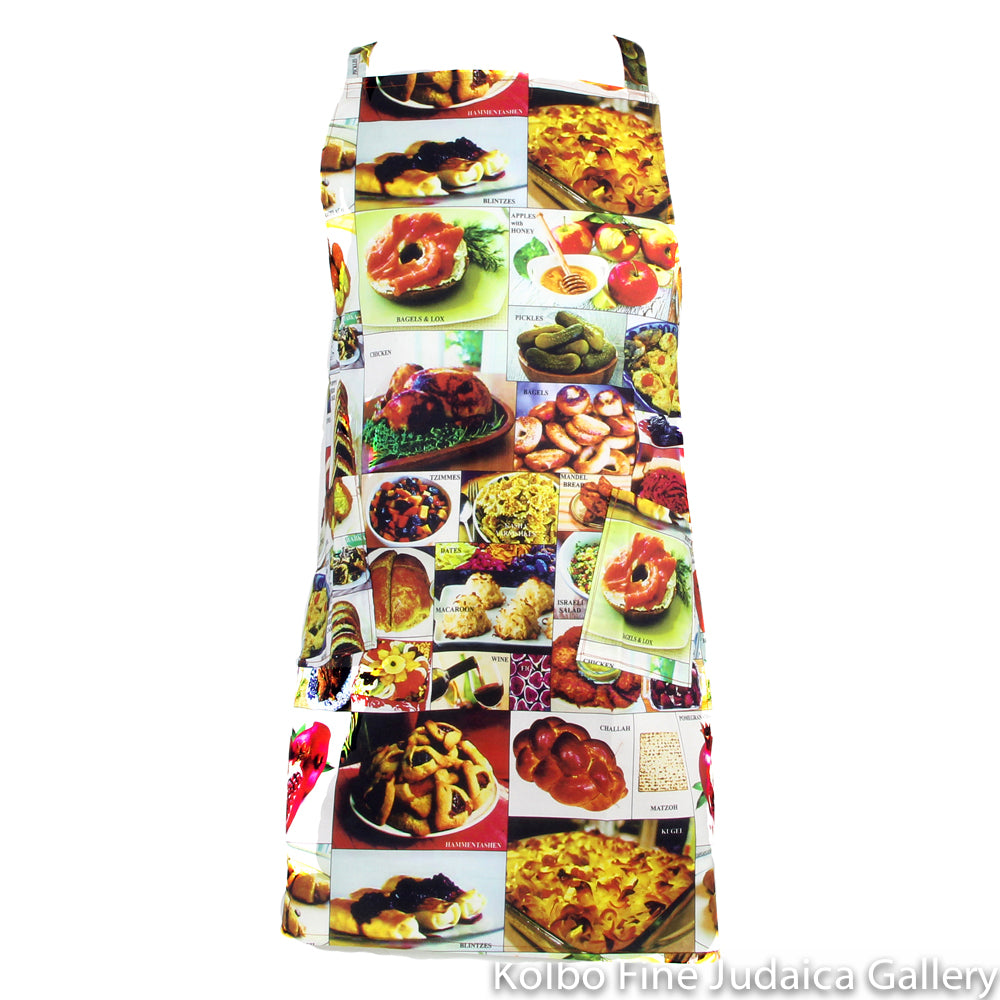 Apron, My Jewish Table, Hand Sewn with Pockets
