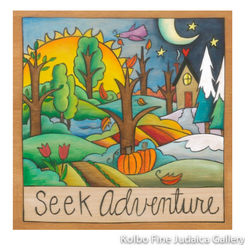 Wall Plaque, Get Going, 9" x 9"