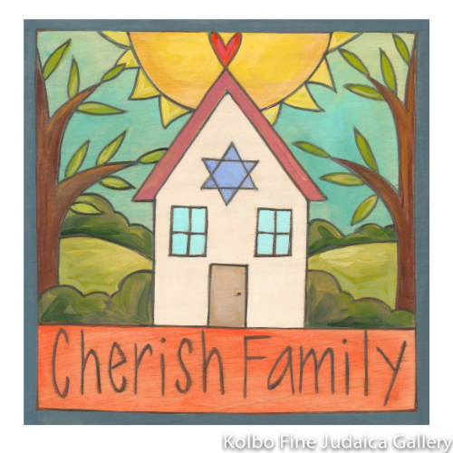 Wall Plaque, L'Chaim, 6" x 6"