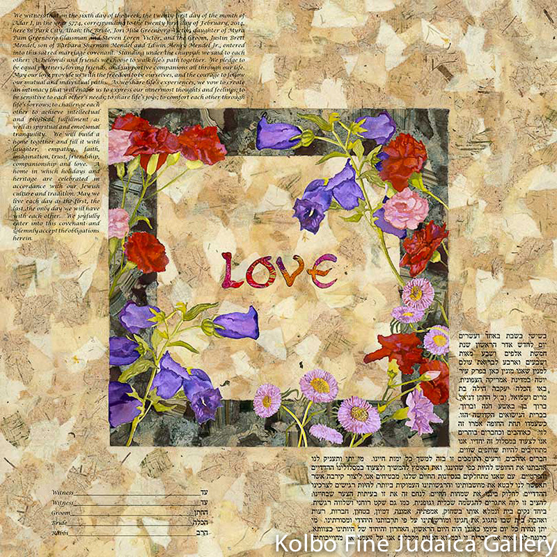 Bells and Carnations Ketubah